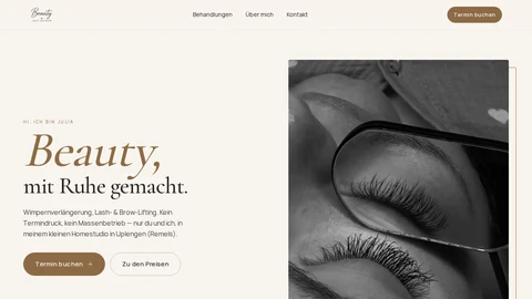 Screenshot von Beauty by Julia Leocardia